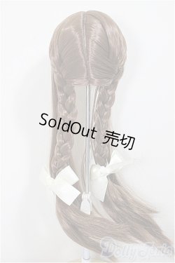 画像2: 8-9inch/ウィッグ　木茶動物園様製　ロングもみあげ三つ編み/インチ　BJD　MJD　ドール用 A-25-07-30-126-NY-ZA