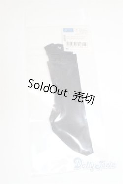 画像1: SDM＆MSD/OF:靴下留め付きソックス(黒)/1/4　40ｃｍ　BJD　MJD　衣装　ドール用 A-25-07-30-004-NY-ZA