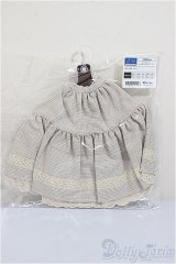 SDM/OF:ロングスカート【アイボリーチェック】・ミニ/1/4　40ｃｍ　BJD　MJD　衣装　ドール用 A-25-07-30-195-NY-ZA