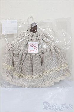 画像2: SDM/OF:ロングスカート【アイボリーチェック】・ミニ/1/4　40ｃｍ　BJD　MJD　衣装　ドール用 A-25-07-30-195-NY-ZA