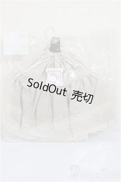 画像2: SDM/OF:ロングスカート【アイボリーチェック】・ミニ/1/4　40ｃｍ　BJD　MJD　衣装　ドール用 A-25-07-30-195-NY-ZA