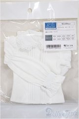 SD＆MDD/OF:ブラウス(白・ロリータ)/1/4　40ｃｍ　BJD　MJD　衣装　ドール用 A-25-07-30-210-NY-ZA
