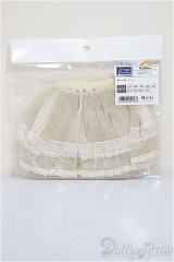 SDM＆MSD/OF:チュールスカート(アイボリー)・ミニ/1/4　40ｃｍ　BJD　MJD　衣装　ドール用 A-25-07-30-200-NY-ZA
