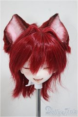 DDH-06/季節堂様カスタム・ウィッグ・狐耳・尻尾/BJD　球体関節人形 A-25-07-30-253-NY-ZA