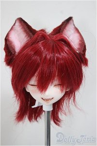 DDH-06/季節堂様カスタム・ウィッグ・狐耳・尻尾/BJD　球体関節人形 A-25-07-30-253-NY-ZA