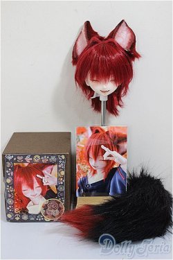 画像5: DDH-06/季節堂様カスタム・ウィッグ・狐耳・尻尾/BJD　球体関節人形 A-25-07-30-253-NY-ZA