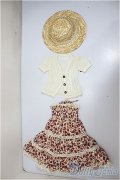 SD/OF フラワーレースワンピセット(VOLKS製)/1/3　60ｃｍ　BJD　MJD　衣装　ドール用 A-25-07-30-306-TO-ZA
