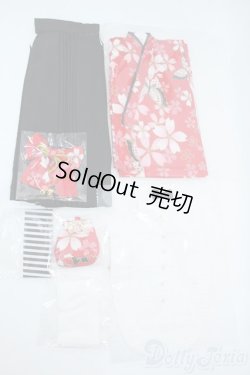 画像2: DD/OF 大正袴set(赤)(M+V Studio様製) Y-25-10-22-042-TO-ZY