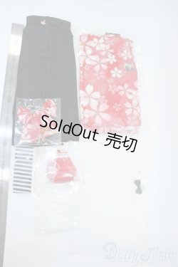 画像3: DD/OF 大正袴set(赤)(M+V Studio様製) Y-25-10-22-042-TO-ZY