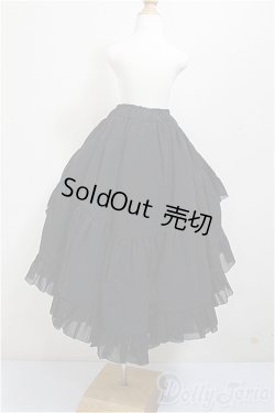 画像2: SD/OF:プリンセスぽんぽんパニエ（黒）・ミニ/1/3　60ｃｍ　BJD　MJD　衣装　ドール用 A-25-08-20-260-NY-ZA