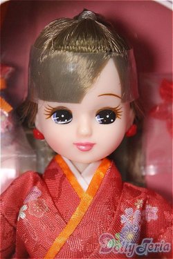 画像1: リカちゃん/LD-30 Kimono 紅/BJD　球体関節人形 A-25-08-27-305-NY-ZA