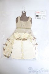 SDM＆MSD/OF:くま耳カスタードコーデ・ミニ/1/4　40ｃｍ　BJD　MJD　衣装　ドール用 A-25-09-03-345-NY-ZA
