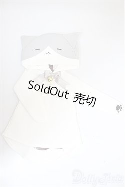画像1: SDM＆MSD/OF:のんびりハチワレねこパーカー・ミニ/1/4　40ｃｍ　BJD　MJD　衣装　ドール用 A-25-09-03-344-NY-ZA