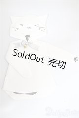 SDM＆MSD/OF:ハッピー白ねこパーカー・ミニ/1/4　40ｃｍ　BJD　MJD　衣装　ドール用 A-25-09-03-343-NY-ZA