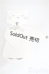 SDM＆MSD/OF:ハッピー白ねこパーカー・ミニ/1/4　40ｃｍ　BJD　MJD　衣装　ドール用 A-25-09-03-343-NY-ZA