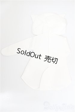 画像2: SDM＆MSD/OF:ハッピー白ねこパーカー・ミニ/1/4　40ｃｍ　BJD　MJD　衣装　ドール用 A-25-09-03-343-NY-ZA