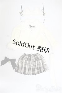 SDM＆MSD/OF:ふんわりねこちゃんセット(クリーム)・ミニ/1/4　40ｃｍ　BJD　MJD　衣装　ドール用 A-25-09-03-342-NY-ZA