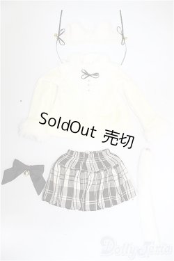 画像1: SDM＆MSD/OF:ふんわりねこちゃんセット(クリーム)・ミニ/1/4　40ｃｍ　BJD　MJD　衣装　ドール用 A-25-09-03-342-NY-ZA