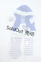 MDD/OF:さめパーカーワンピースセット:ブルー cloth-lab.様製 Y-25-11-05-103-NY-ZY