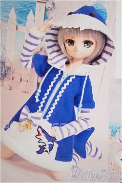 画像1: MDD/OF:さめパーカーワンピースセット:ブルー cloth-lab.様製/0 A-25-09-03-338-NY-ZA