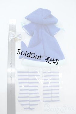 画像2: MDD/OF:さめパーカーワンピースセット:ブルー cloth-lab.様製 Y-25-11-05-103-NY-ZY