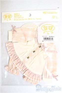 画像1: 幼SD/OF くま耳いちごみるくコーデ・ちび/1/6　30ｃｍ　BJD　MJD　衣装　ドール用 A-25-09-03-318-TN-ZA