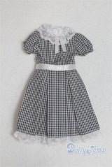 22ｃｍサイズ/OF:ギンガムチェックワンピース　3サイズ1デザイン　by　GD/ファッションドール　衣装 A-25-09-17-131-NY-ZA