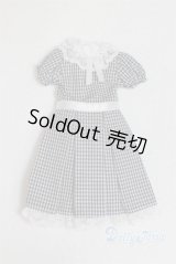 22ｃｍサイズ/OF:ギンガムチェックワンピース　3サイズ1デザイン　by　GD/ファッションドール　衣装 A-25-09-17-031-NY-ZA