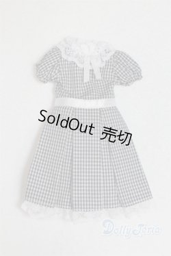 画像1: 22ｃｍサイズ/OF:ギンガムチェックワンピース　3サイズ1デザイン　by　GD/ファッションドール　衣装 A-25-09-17-031-NY-ZA