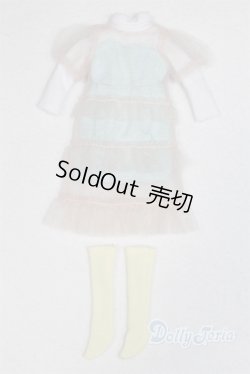 画像1: リトルファクトリー製22ｃｍサイズドレス/OF:オーバーワンピースドレスセット/ファッションドール　衣装 A-25-09-17-030-NY-ZA