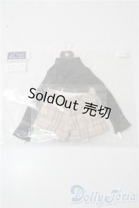 SDM/OF:ブラックタートルネック＆チェックパンツセット・ミニ U-25-09-16-149-NY-ZU