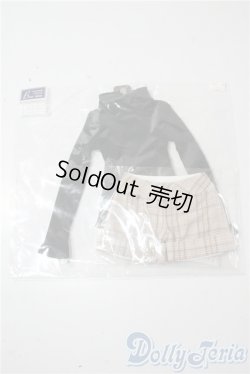 画像1: SD＆DD/OF:ブラックタートルネック＆チェックパンツセット U-25-09-16-154-NY-ZU