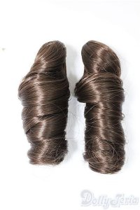 ひめかずら/バンス:ロール ダークアッシュ 2個セット/インチ　BJD　MJD　ドール用 A-25-09-24-106-NY-ZA