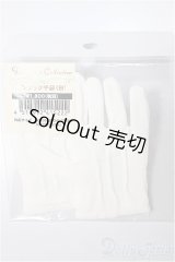 SDGｒB/OF:ピンタック手袋(白)/1/3　65ｃｍ　BJD　MJD　衣装　ドール用 A-25-11-19-238-NY-ZA