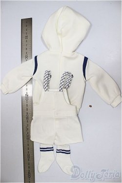 画像2: SDM＆MSD/OF:ホワイト x チェックサロペットセット/1/4　40ｃｍ　BJD　MJD　衣装　ドール用 A-25-09-24-214-NY-ZA