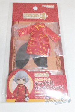 画像1: ねんどろいどどーる/OF:おようふくセット(チャイナ服 ロング丈:レッド)/1/12サイズ　ドール用 A-25-10-01-011-NY-ZA