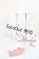 SD13G/OF:白無垢‐草花紋-赤/1/3　60ｃｍ　BJD　MJD　衣装　ドール用 A-25-11-26-219-NY-ZA