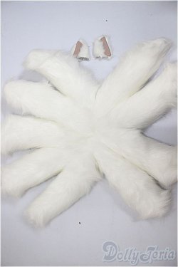 画像1: SD＆DD/妖狐の耳＆九尾セット/1/3　60ｃｍ　BJD　MJD　衣装　ドール用 A-25-10-08-128-NY-ZA