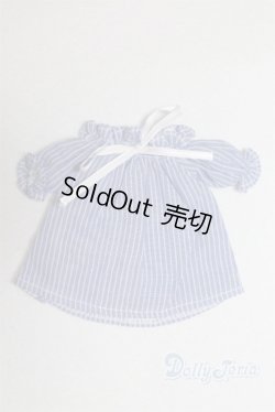 画像1: 幼SD/OF:Nine9Style様製 Smocking shoulder open blouse(Blue)/1/6　30ｃｍ　BJD　MJD　衣装　ドール用 A-25-10-15-083-NY-ZA