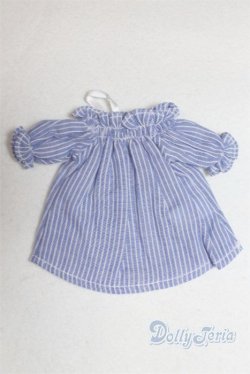 画像2: 幼SD/OF:Nine9Style様製 Smocking shoulder open blouse(Blue)/1/6　30ｃｍ　BJD　MJD　衣装　ドール用 A-25-10-15-083-NY-ZA