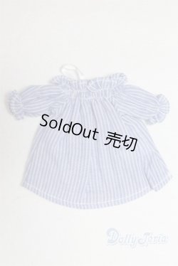 画像2: 幼SD/OF:Nine9Style様製 Smocking shoulder open blouse(Blue)/1/6　30ｃｍ　BJD　MJD　衣装　ドール用 A-25-10-15-083-NY-ZA