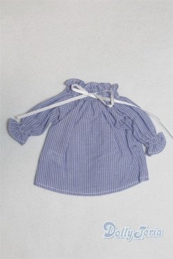画像1: SDM＆MSD/OF:Nine9Style様製 Smocking shoulder open blouse(Blue)/1/4　40ｃｍ　BJD　MJD　衣装　ドール用 A-25-10-15-080-NY-ZA