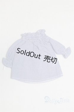 画像2: SDM＆MSD/OF:Nine9Style様製 Smocking shoulder open blouse(Blue)/1/4　40ｃｍ　BJD　MJD　衣装　ドール用 A-25-10-15-080-NY-ZA