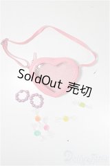 SD/OF:ハートクリアバッグ(ピンク)＆キャンディーセット/1/4　40ｃｍ　BJD　MJD　衣装　ドール用 A-25-10-29-326-NY-ZA