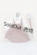 SDM/OF:ボルドーサスペンダーセット・ミニ/1/4　40ｃｍ　BJD　MJD　衣装　ドール用 A-25-10-29-337-NY-ZA