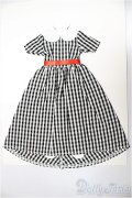 リカちゃんキャッスル/ジェニー　ドレスコレクション　9月　27cmサイズ　27SDC-18004　ギンガムチェック　ワンピース/ファッションドール　衣装 A-25-11-12-247-NY-ZA