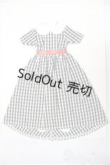 リカちゃんキャッスル/ジェニー　ドレスコレクション　9月　27cmサイズ　27SDC-18004　ギンガムチェック　ワンピース/ファッションドール　衣装 A-25-11-12-247-NY-ZA