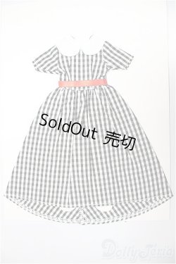 画像1: リカちゃんキャッスル/ジェニー　ドレスコレクション　9月　27cmサイズ　27SDC-18004　ギンガムチェック　ワンピース/ファッションドール　衣装 A-25-11-12-247-NY-ZA