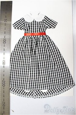 画像2: リカちゃんキャッスル/ジェニー　ドレスコレクション　9月　27cmサイズ　27SDC-18004　ギンガムチェック　ワンピース/ファッションドール　衣装 A-25-11-12-247-NY-ZA