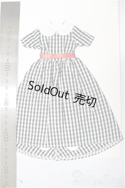 画像2: リカちゃんキャッスル/ジェニー　ドレスコレクション　9月　27cmサイズ　27SDC-18004　ギンガムチェック　ワンピース/ファッションドール　衣装 A-25-11-12-247-NY-ZA